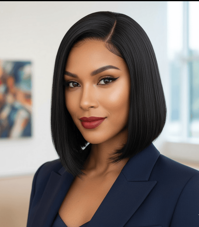 Sleek Bob Wig Install